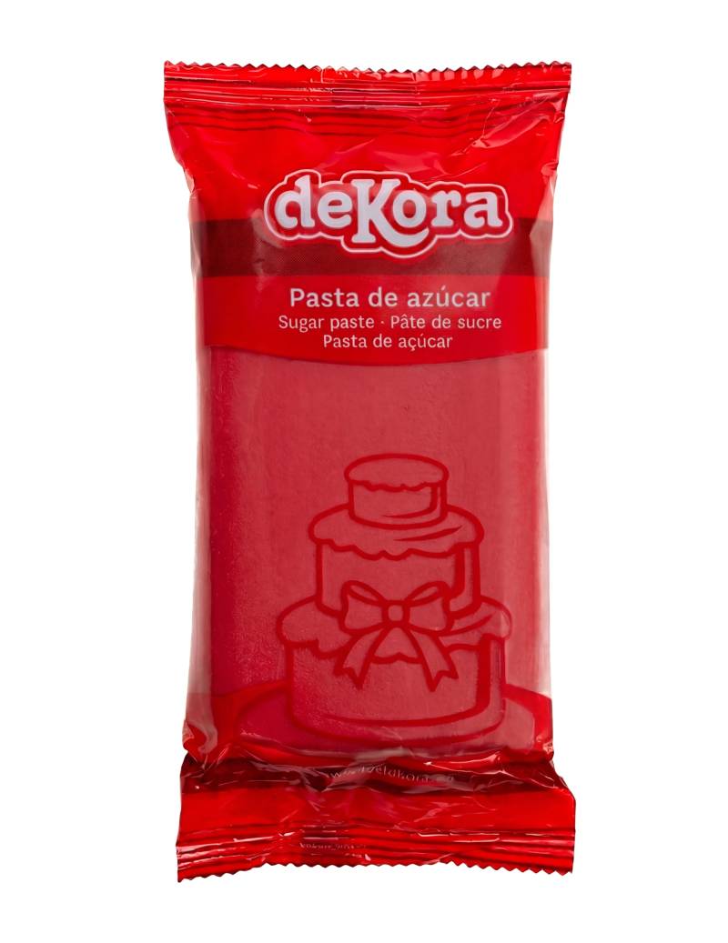 Rollfondant Glutenfrei Rot 250 g von DEKORA