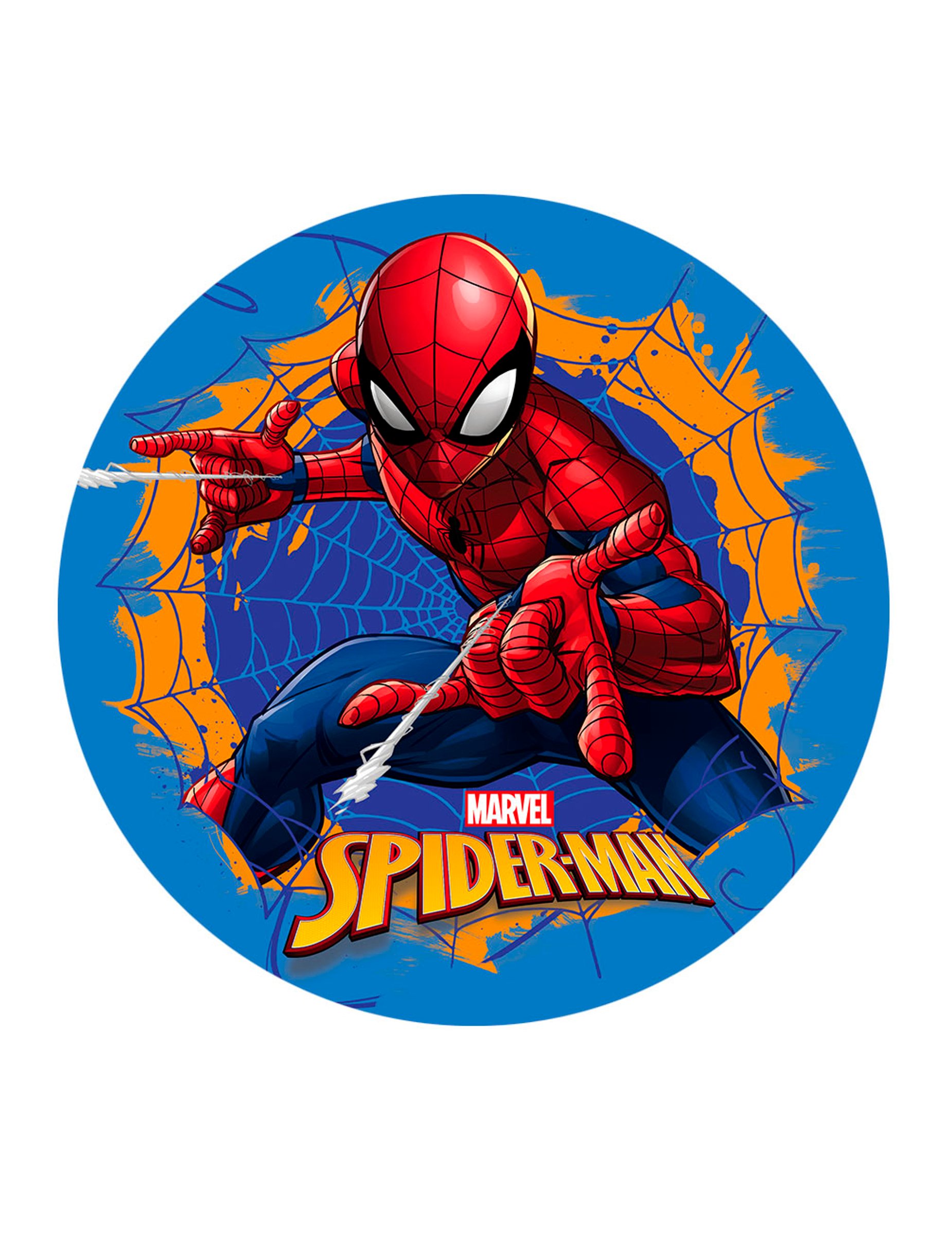 Spiderman Tortenaufleger blau 20 cm Spiderman Tortenaufleger blau 20 cm von DEKORA