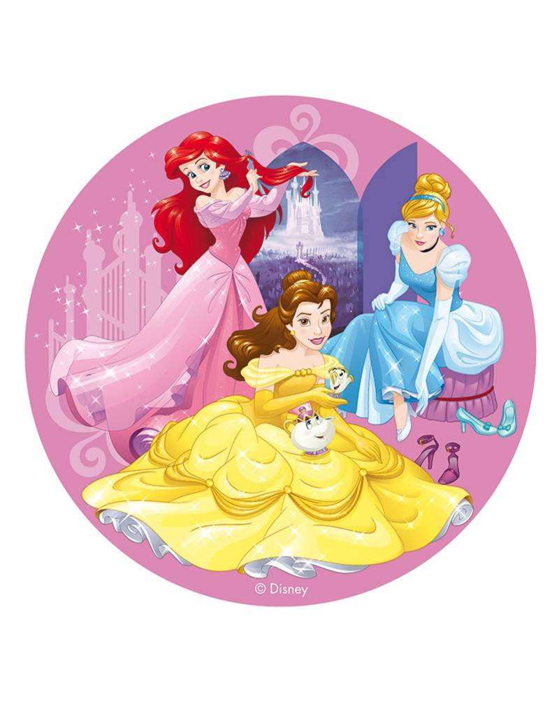 Tortenaufleger Disney Prinzessinnen 20 cm bunt von DEKORA