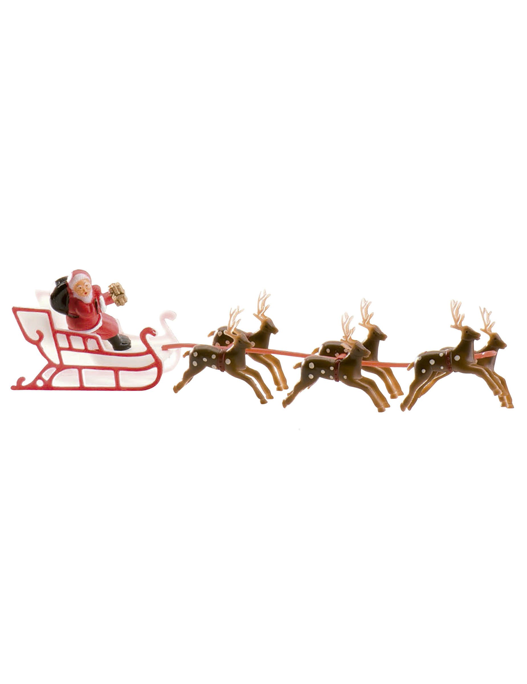 Weihnachtsmann Dekoration für Kuchen rot-braun 22cm lang Weihnachtsmann Dekoration für Kuchen rot-braun 22cm lang von DEKORA