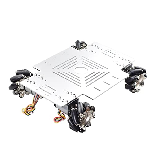 2. 0kg. Big Last Mecanum-Rad-Roboter-Auto-Chassis-Kit mit 4pcs 12V 178RPM-Encoder DC Motor FIT for ARDUINO STM32 DIY STEM. Spielzeugteile Mecanum-Rad von DEMUR
