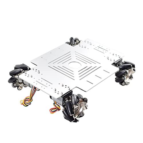 2. 0kg. Große Ladung 4wd. Alle Metall Mecanum Wheel Robot Car Chassis Kit Platform mit DC 12V. Gebermotor for Arduino DIY. Projekt Mecanum-Rad von DEMUR