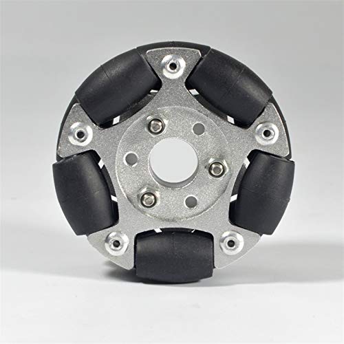 60mm Double Aluminium Omni-Rad 14145 Rc Fahrzeuge Fernbedienung Spielzeug Mecanum-Rad von DEMUR