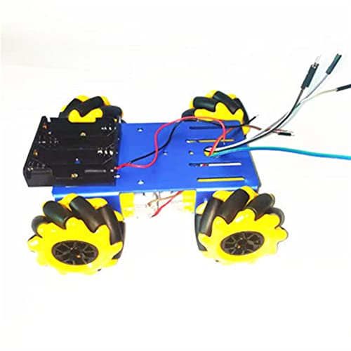 60mm Mekanum-Rad. Rc Roboter-Auto-Chassis Intelligentes Auto DIY. Kit Mecanum-Rad (Size : Blue) von DEMUR