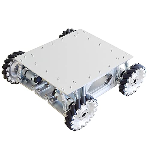 DEMUR 4. 0kg. Lade Stoßdämpfung mecanum Rad Roboter Auto Chassis kit mit 4 stücke Planetengetriebe Motor fit for arduino STM32. Himbeerpi. Mecanum-Rad (Size : Robot car) von DEMUR