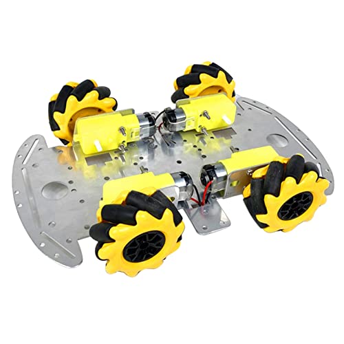 DEMUR 4wd. Omnidirektionale Räder Intelligenter Roboter-Auto-Chassis-Kit for Das Mecanum-Rad-Roboter-Kit Mecanum-Rad von DEMUR