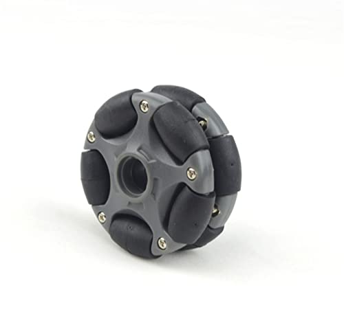 DEMUR 58mm Nylon omnidirektionales Rad Omni-Reifen Universalreifen for Arduino DIY. Intelligentes Auto Rc Spielzeugkompatible Kunststoffnabenkupplung Mecanum-Rad (Size : Only Wheel) von DEMUR