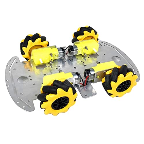 DEMUR 60mm Omni mecanum Rad Roboter Auto Chassis kit mit 4 stücke mecanum Rad Tt Motor Mecanum-Rad von DEMUR