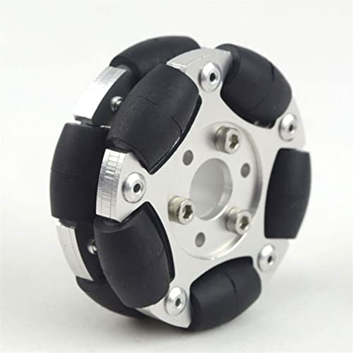 DEMUR 60mm doppelt beliebter Aluminiumgummi Omni mecanum Wheel Omni-orelionale intelligente Roboter autokomponenten DIY 14145. Mecanum-Rad von DEMUR