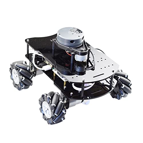 ROS SLAM. Roboter Mecanum Wheel Car Chassis mit Lidar Raspberry Pi Navigation mit DC 12V. Motor DIY. Fit for Arduino. STENGEL Programm-Spielzeugteile Mecanum-Rad von DEMUR