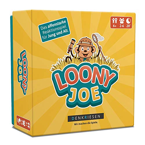 DENKIESEN - Loony Joe - Das affenstarke Reaktionsspiel für jung und alt Geschenkidee | Familienspiel | Kartenspiel von DENKRIESEN