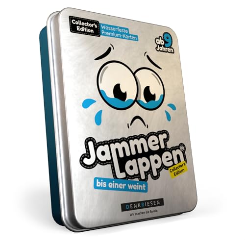DENKRIESEN - JAMMERLAPPEN® – Collector's Edition | Kartenspiel | Ab 9 Jahren | 2-6 Spieler | Wasserfest | Familienspiel | Lustiges Spiel für die ganze Familie | Perfekt für Spieleabende von DENKRIESEN