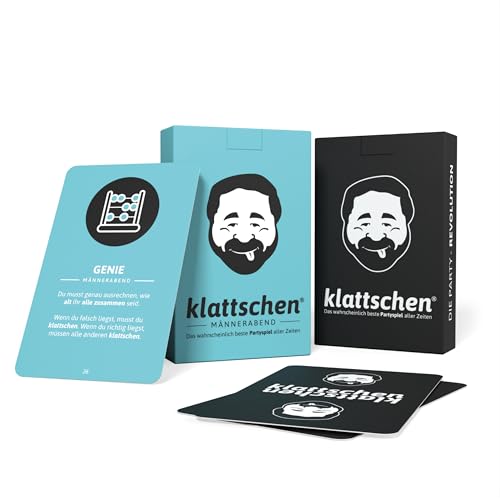 DENKRIESEN - klattschen® & klattschen® Männerabend - Das wahrscheinlich Beste Trinkspiel Aller Zeiten | Partyspiel | Kartenspiel | Spieleabend | Perfekt zum Jungesellenabschied von DENKRIESEN
