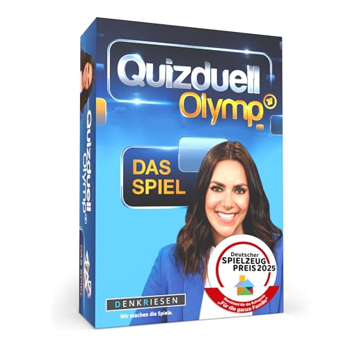 DENKRIESEN - Quizduell Olymp - Das Brettspiel | 4-12 Spieler | Die erfolgreiche Quizshow als spannendes Familienspiel | Ab 12 Jahren | Ideal für Quizliebhaber und Fans der TV-Show von DENKRIESEN