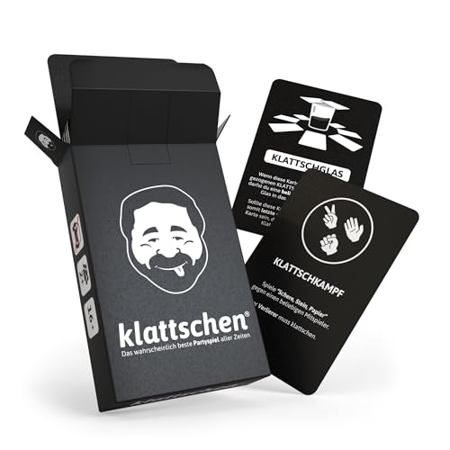 DENKRIESEN Klattschen® – Original Edition | Kartenspiel für Erwachsene | 2+ Spieler | Partyspiel & Gesellschaftsspiel | Lustiges Aktionsspiel für Spielabende, Feiern & Geburtstage | Spaß garantiert von DENKRIESEN