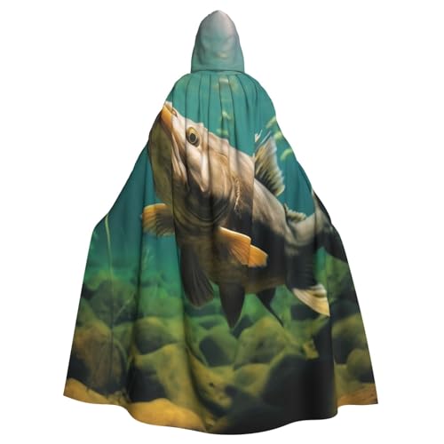 DENMER Unterwasserwels-Umhang mit Kapuze, Erwachsenen-Kapuzenumhang für Halloween-Kostümparty von DENMER