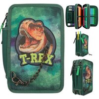 DEPESCHE 12506 Dino World 3-Fach Federtasche mit Kette Grün von DEPESCHE DINO WORLD