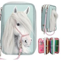 DEPESCHE 0013692 Miss Melody 3 Fach Federtasche mit Pferdekopf Applikation DEPESCHE 0013692 Miss Melody 3 Fach Federtasche mit Pferdekopf Applikation von DEPESCHE MISS MELODY