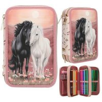 DEPESCHE 0013968 Miss Melody 3 Fach Federtasche BLOSSOM PONY von DEPESCHE MISS MELODY