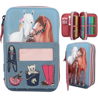 DEPESCHE 12535 Miss Melody 3-Fach Federtasche MY LITTLE FARM von DEPESCHE MISS MELODY