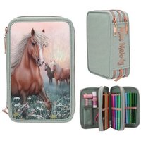 DEPESCHE 13403 Miss Melody 3 Fach Federtasche ROMANTIC FIELDS von DEPESCHE MISS MELODY