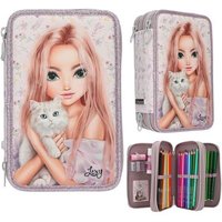 DEPESCHE 0013958 TOPModel 3 Fach Federtasche BLOOMING KITTY von DEPESCHE TOPMODEL