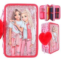 DEPESCHE 12230 TOPModel 3-Fach Federtasche ONE LOVE mit Glitzer von DEPESCHE TOPMODEL