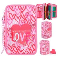 DEPESCHE 12258 TOPModel 3-Fach Federtasche mit PU Herz ONE LOVE von DEPESCHE TOPMODEL