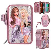 DEPESCHE 12527 TOPModel 3-Fach Federtasche mit Glitzer GLITTER QUEEN von DEPESCHE TOPMODEL