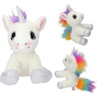 DEPESCHE 13634 Ylvi Plüsch Einhorn weiß 21 cm von DEPESCHE YLVI AND THE MINIMOOMIS
