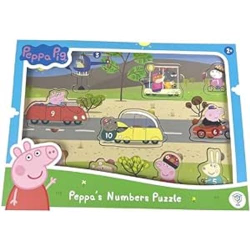 DEQUBE 921D00066 Peppa Wutz Holzpuzzle von DEQUBE