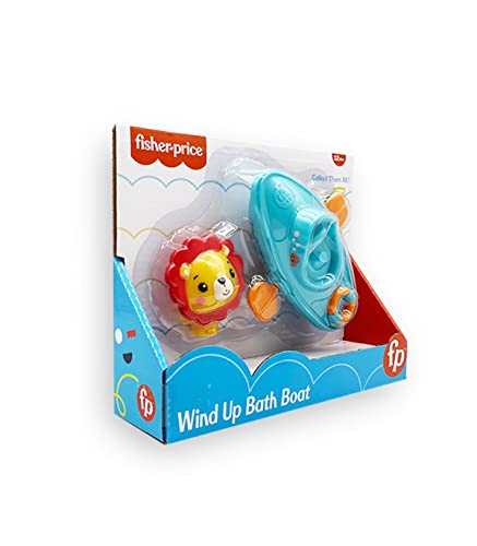 Fisher Price Boot mit Rudern Löwe - Badespielzeug Babys - Badewannenseil - Kollektion Schwimmende Wasserspielzeug - Austauschbare Tiere ( Deqube 920D00091) von DEQUBE