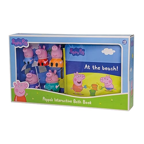 Peppa Wutz 919D00051 - Set mit 5 Fingerpuppen aus der Peppa Wutz Familie - Badespielzeug und Poolspielzeug ab 12 Monaten von DEQUBE