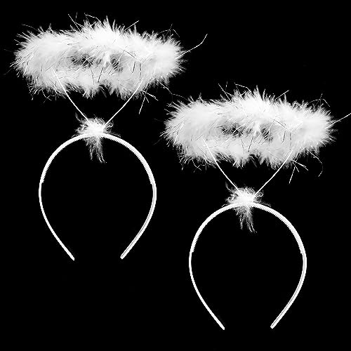 DERAYEE 2 Stück Engel Haarreif,Halloween Haarreif,Halloween Haarschmuck für Halloween Weihnachten Karneval Party Engel Kostümzubehör Damen DERAYEE 2 Stück Engel Haarreif,Halloween Haarreif,Halloween Haarschmuck für Halloween Weihnachten Karneval Party Engel Kostümzubehör Damen von DERAYEE