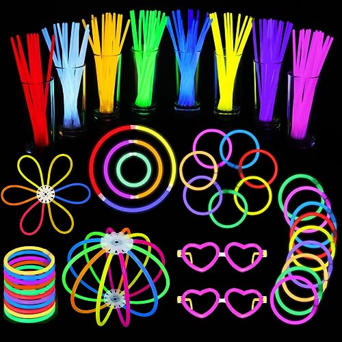 DERAYEE 30 Stück Knicklichter,Neon Leuchtstäbe Party Pack mit 30 Verbinder und Leuchtbrillen Set für Party DERAYEE 30 Stück Knicklichter,Neon Leuchtstäbe Party Pack mit 30 Verbinder und Leuchtbrillen Set für Party von DERAYEE