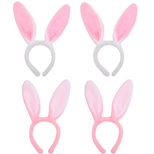 DERAYEE 4 Stück Hasenohren Haarreif,Hase Ohren Haarbänder Plüsch Stirnbänder für Ostern Cosplay Party Geburtstag Kostüm DERAYEE 4 Stück Hasenohren Haarreif,Hase Ohren Haarbänder Plüsch Stirnbänder für Ostern Cosplay Party Geburtstag Kostüm von DERAYEE