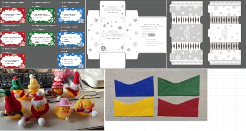 DERAYEE 8 Stück Weihnachts-Party-Tischgeschenke mit Preisen, Weihnachts-Gummienten, Geschenke für Kinder und Erwachsene, Urlaub, Winteressen DERAYEE 8 Stück Weihnachts-Party-Tischgeschenke mit Preisen, Weihnachts-Gummienten, Geschenke für Kinder und Erwachsene, Urlaub, Winteressen von DERAYEE
