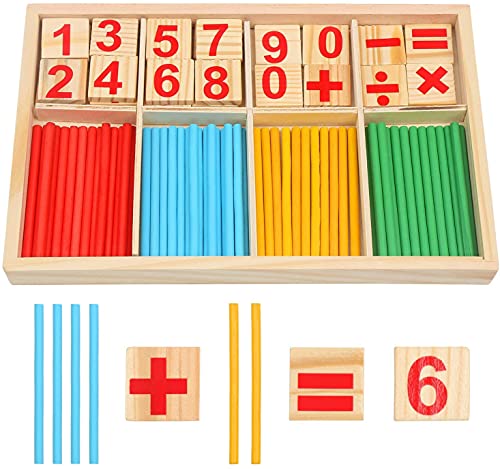 DERAYEE Montessori Mathe Spielzeug, Holz Mathematik Spielzeug Pädagogisches Mathe-Spielzeug für Kinder Zahlenlernspiel DERAYEE Montessori Mathe Spielzeug, Holz Mathematik Spielzeug Pädagogisches Mathe-Spielzeug für Kinder Zahlenlernspiel von DERAYEE