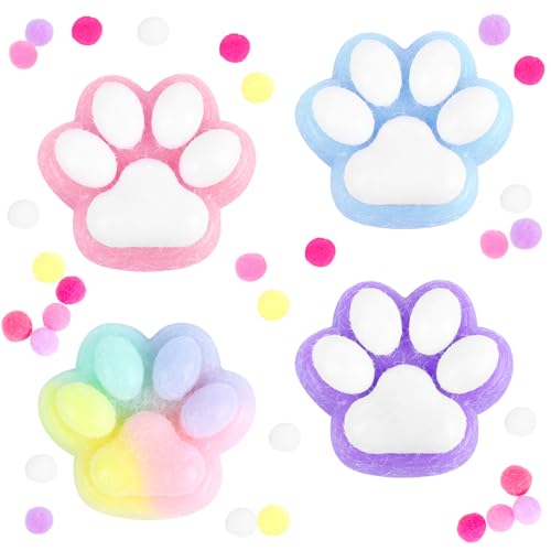 DEYAYEE 4 Stück Squeeze-Spielzeug Katzenpfoten, Squishy Katzenpfote, Anti-Stress-Spielzeug für Kinder und Erwachsene DEYAYEE 4 Stück Squeeze-Spielzeug Katzenpfoten, Squishy Katzenpfote, Anti-Stress-Spielzeug für Kinder und Erwachsene von DERAYEE