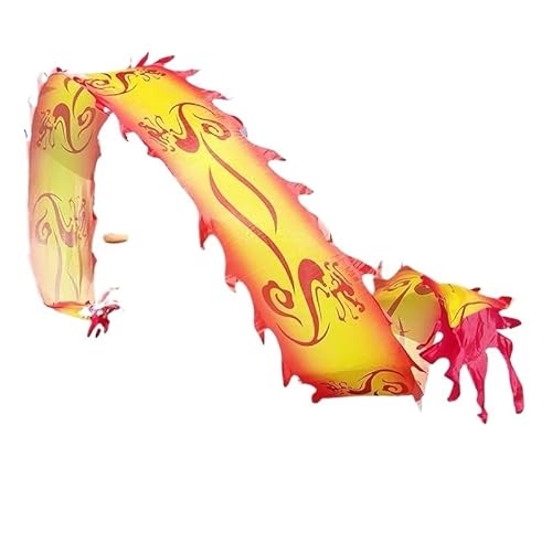 DETPWVWB Drachen-Tanzbänder, fließende Seidendrachen, Outdoor-Sport-Fitnessbänder for Jugendliche/Erwachsene/Ältere, chinesische Volksfitness, Outdoor-Sport, Outdoor-Park(Chinese Knots,6m/20f) von DETPWVWB