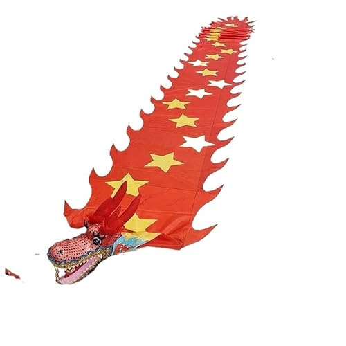 DETPWVWB Drachen-Tanzbänder, fließende Seidendrachen, Outdoor-Sport-Fitnessbänder for Jugendliche/Erwachsene/Ältere, chinesische Volksfitness, Outdoor-Sport, Outdoor-Park(Five-Pointed Stars,10m/33ft) DETPWVWB Drachen-Tanzbänder, fließende Seidendrachen, Outdoor-Sport-Fitnessbänder for Jugendliche/Erwachsene/Ältere, chinesische Volksfitness, Outdoor-Sport, Outdoor-Park(Five-Pointed Stars,10m/33ft) von DETPWVWB