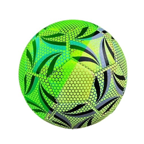 DETPWVWB Leuchtender Fußball im Dunkeln | Reflektierender maschinengenähter PU-Fußball for Training und Spiele(Luminous) von DETPWVWB