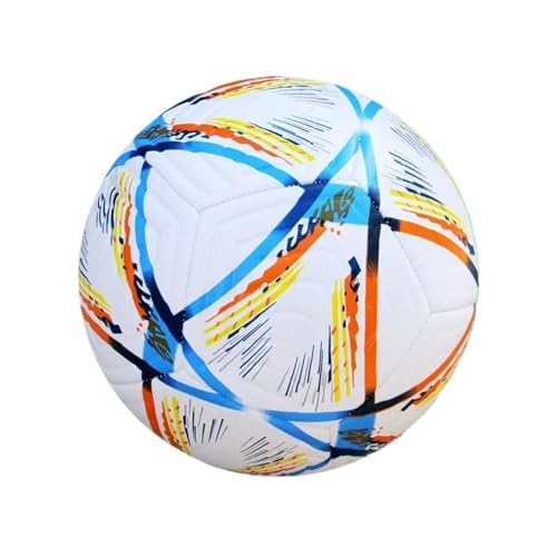 DETPWVWB Leuchtender Fußball im Dunkeln | Reflektierender maschinengenähter PU-Fußball for Training und Spiele(UEFA Europa League) von DETPWVWB
