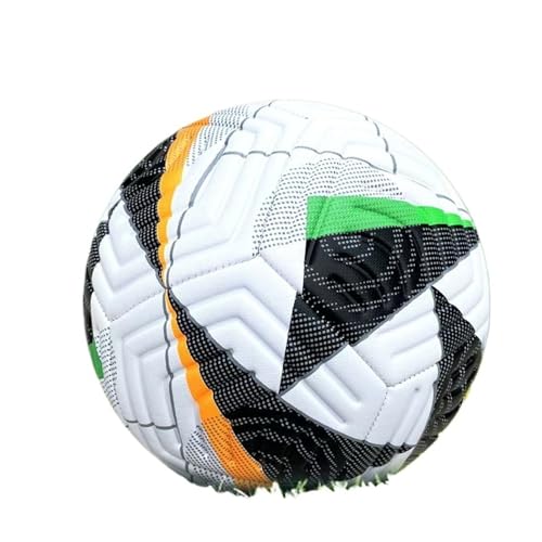 DETPWVWB Leuchtender Fußball im Dunkeln | Reflektierender maschinengenähter PU-Fußball for Training und Spiele(World Cup) von DETPWVWB