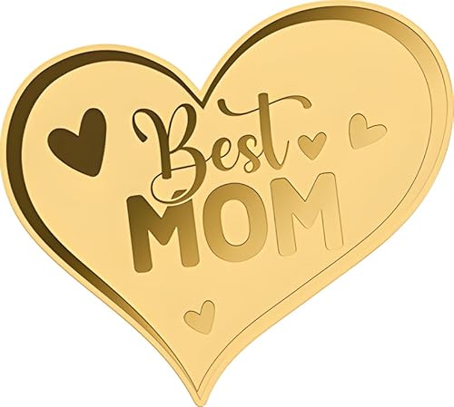 DEUTSCHER MÜNZEXPRESS Best Mom | Beste Mutter | Besondere Münzform | Sammlermünze | Mehrwertsteuerfrei | In Etui | Mit Echtheitszertifikat von DEUTSCHER MÜNZEXPRESS