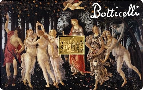 DEUTSCHER MÜNZEXPRESS Botticelli | Frühling - Primavera | Feingoldbarren | Mehrwertsteuerfrei | In Coincard | Mit Echtheitszertifikat von DEUTSCHER MÜNZEXPRESS