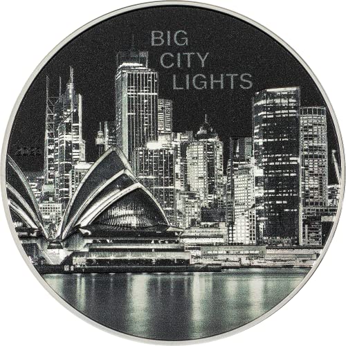 DEUTSCHER MÜNZEXPRESS Cook Islands Sydney 2023 | Feinsilber | Big City Lights-Serie | Sammlermünze | Höchste Prägequalität | Geringe Auflage von DEUTSCHER MÜNZEXPRESS