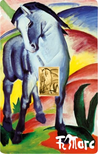 DEUTSCHER MÜNZEXPRESS Franz Marc | Blaues Pferd | Feingoldbarren | Mehrwertsteuerfrei | In Coincard | Mit Echtheitszertifikat von DEUTSCHER MÜNZEXPRESS