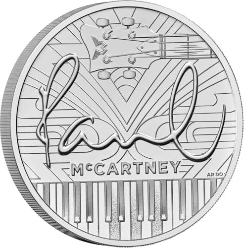 DEUTSCHER MÜNZEXPRESS Großbritannien Paul McCartney - Musiklegenden 2024 | König Charles III. | Sammlermünze | Im Offiziellen Blister | Stempelglanz von DEUTSCHER MÜNZEXPRESS