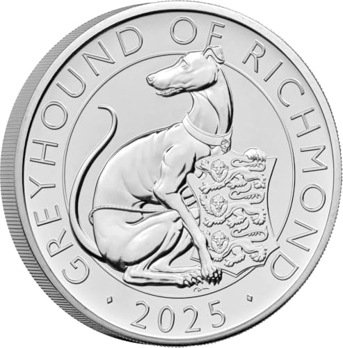 DEUTSCHER MÜNZEXPRESS Großbritannien Tudor Beasts - Greyhound | 2025 | König Charles III. | Sammlermünze | Lieferung in Folder | Stempelglanz von DEUTSCHER MÜNZEXPRESS